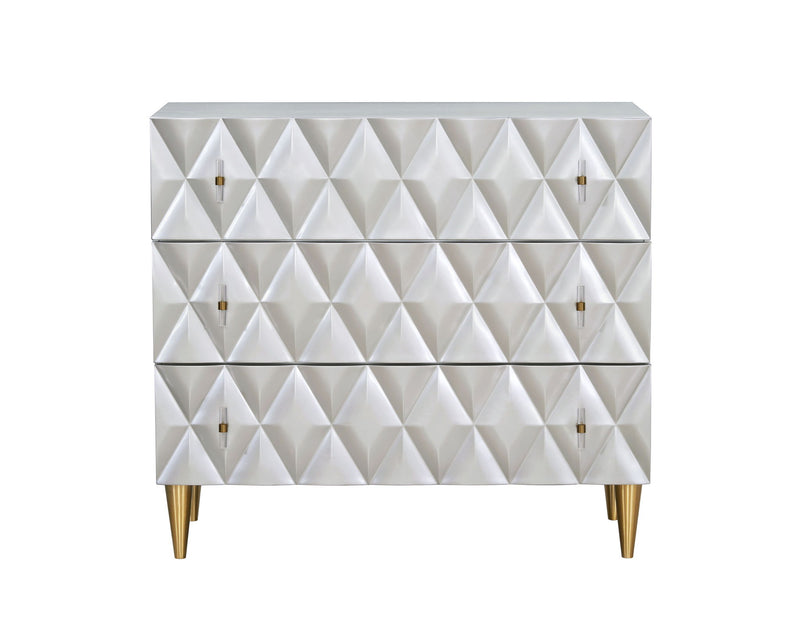 Anson - Console Cabinet - Champagne / Silver
