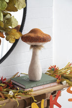 Load image into Gallery viewer, Mushroom Holiday Ornament, For Harvest Festival Fall Festival &amp; Thanksgiving Table Decorations (Set of 2) - Beige / Orange
