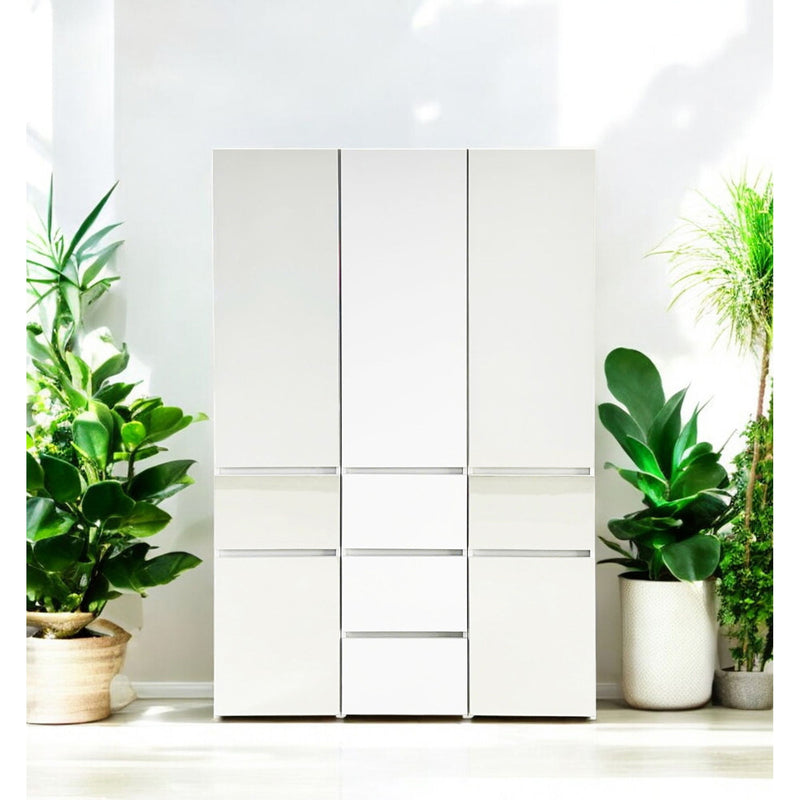 Elise - Modular Closet System With Mirror - White