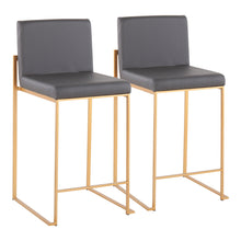 Load image into Gallery viewer, Fuji - Contemporary High Back Stylish Counter Stool
