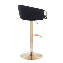 Load image into Gallery viewer, Claire - Contemporary / Glam Adjustable Bar Stool (Set of 2)
