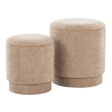 Load image into Gallery viewer, Marla - Upholste Contemporary Ottoman Set

