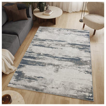 Load image into Gallery viewer, Geometrix - 5'3" X 7'3" Area Rug With Geometric 3D Effect - Gray / Ivory
