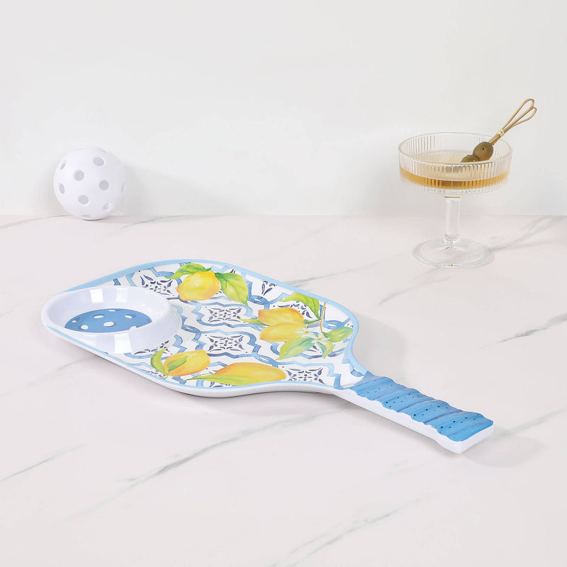 Supreme Housewares - Lemon 15 3/4" Melamine Paddle Chip & Dip Tray