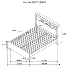 Load image into Gallery viewer, Queen Bed With Bookcase Headboard - Brown

