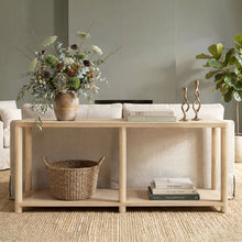 Load image into Gallery viewer, Milo - Console Table With Lower Shelf - Natural
