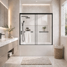 Load image into Gallery viewer, Semi-Frameless Double Sliding Shower Door
