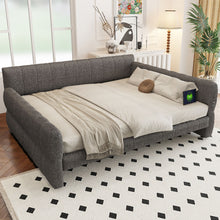 Load image into Gallery viewer, Upholstered Platform Bed With USB Charging
