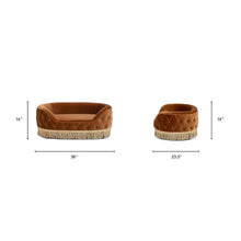 Load image into Gallery viewer, Monroe - Dog Sofa Bed - Burnt Orange
