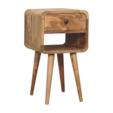 Load image into Gallery viewer, Mini Chestnut Curve Lower Bedside Nifhtstand
