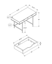 Load image into Gallery viewer, Computer Desk For Home Office, Storage Drawers, Marble Look Contemporary &amp; Modern
