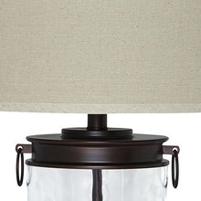 Load image into Gallery viewer, Tailynn - Glass Table Lamp  - Clear / Bronze Finish
