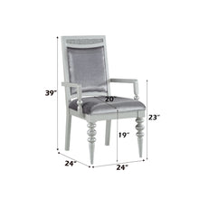 Load image into Gallery viewer, Maverick - Arm Chair (Set of 2) - Silver
