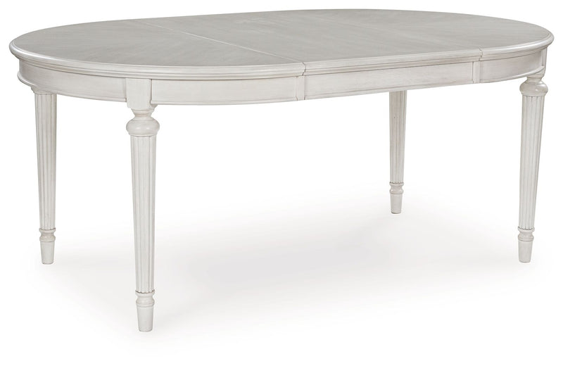 Montelaine - Oval Dining Room Extension Table - Antique White