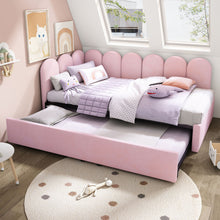 Load image into Gallery viewer, Upholstered Daybed With Pull-Out Bed
