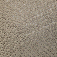 Load image into Gallery viewer, Semi Rounded Pouf, Cable Knitted, Perfect Seating
