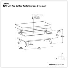 Load image into Gallery viewer, Owen - Multifunctional Square Coffee Table Storage Ottoman
