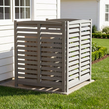 Load image into Gallery viewer, 3 Panel Outdoor Wooden Air Conditioner Fence
