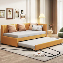 Load image into Gallery viewer, Upholstered Daybed, Sofa Bed Frame, No Box Spring Needed
