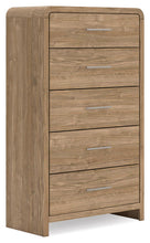 Load image into Gallery viewer, Gramburg - Five Drawer Chest - Warm Natural Brown
