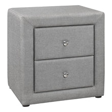 Load image into Gallery viewer, Nightstand, Storage Drawer Versatile Use, Upholstered, Transitional
