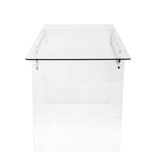 Load image into Gallery viewer, Glacier - Contemporary Desk - Clear / Chrome
