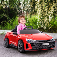 Load image into Gallery viewer, Aosom - Kids Ride On Car, 12V Licensed Audi Rs E-Tron Gt 3.1 Mph Electric Car For Kids, Ride-On Toy For Boys And Girls With Remote Control, 4 Wheels With Suspension, Horn, Music, Lights - Red
