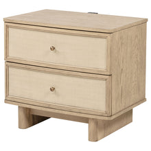 Load image into Gallery viewer, Kimpton - 2 Drawer Nightstand With USB Charging Ports - Beige
