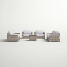 Load image into Gallery viewer, Stylish Sofa Seating Group With Cushions Perfect For Outdoor Gatherings
