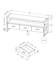 Load image into Gallery viewer, TV Stand, Console, Media Entertainment Center, Storage Solution Drawers - Black
