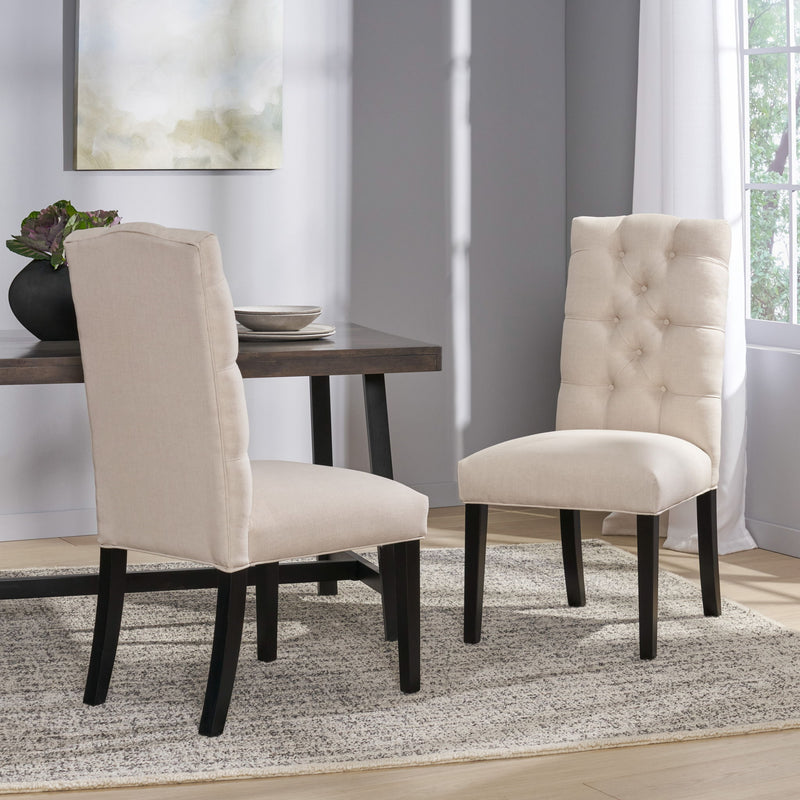 Harding - Tufted Dining Chair (Set of 2) - Natural