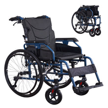 Load image into Gallery viewer, Premium Foldable Transport Wheelchair For Adults
