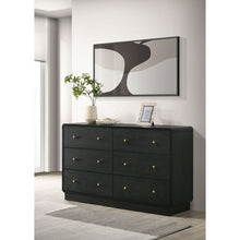 Load image into Gallery viewer, Burton - 6 Drawer Dresser Cabinet - Black
