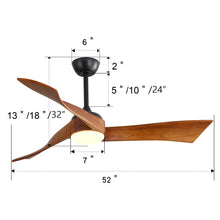 Load image into Gallery viewer, Ceiling Fan With Reversible DС Motor - Black
