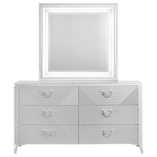 Load image into Gallery viewer, Buckley - 6 Drawer Dresser With Mirror - Gloss White
