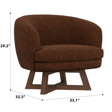 Load image into Gallery viewer, Swivel Accent Chair With Sculptural Base
