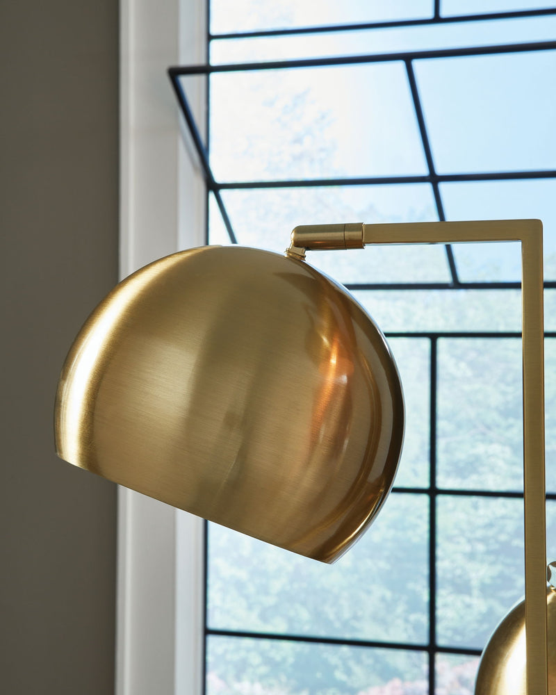 Sorcha - Metal Floor Lamp - Gold Finish / Black