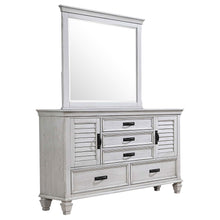 Load image into Gallery viewer, Lockeford - 5 Drawer Dresser With Mirror - White
