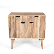 Load image into Gallery viewer, Stylish Style 2 Drawer 2 Door Cabinet, Mango Wood - Natural
