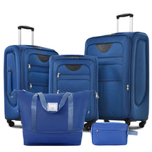 Load image into Gallery viewer, Softside Luggage Expandable Set With Duffel Bag Upright Spinner

