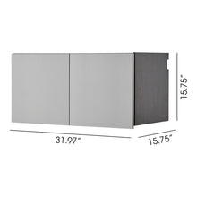 Load image into Gallery viewer, Astro Series - Wall Storage Cabinet With Soft Closing Drawers - Metallic Gray
