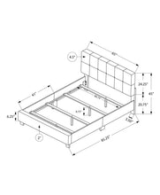 Load image into Gallery viewer, Queen Size Bed, Upholstered, Transitional - Beige
