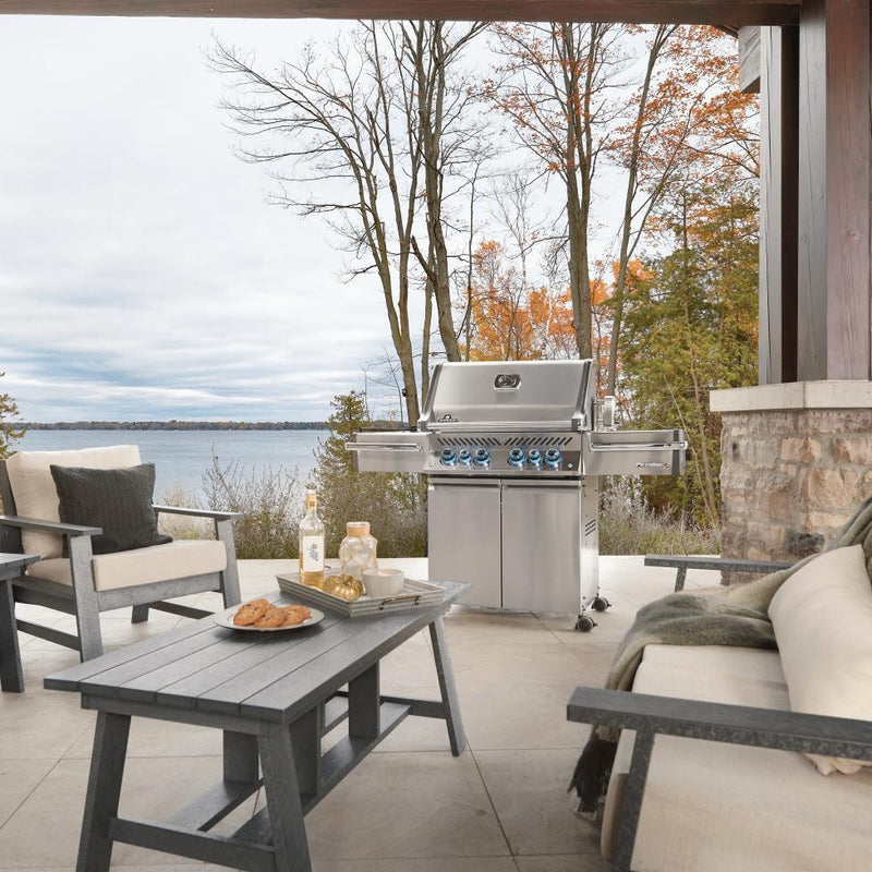 Napoleon Prestige PRO 500 Propane Grill with Infrared Rear and Side Burners and Rotisserie Kit