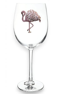 Stemmed Wine Glass - Flamingo