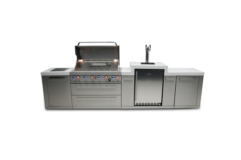 MONT ALPI 6-BURNER ISLAND WITH A KEGERATOR-MAi805-KEG
