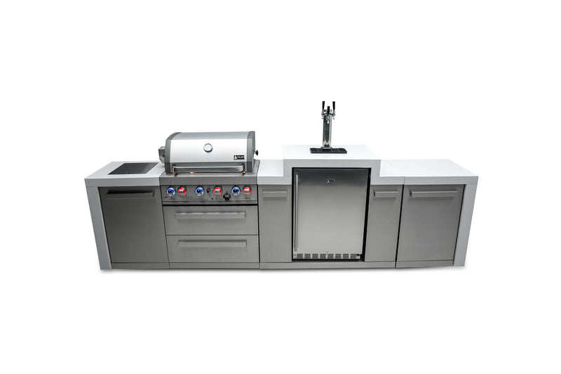 MONT ALPI 4-BURNER DELUXE ISLAND WITH A KEGERATOR-MAi400-DKEG