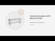 Load and play video in Gallery viewer, Moriville - Double UPH Bench  - Beige
