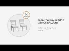 Load and play video in Gallery viewer, Cabalynn - Dining Uph Side Chair (Set of 2) - Oatmeal / Light Brown
