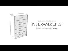 Load and play video in Gallery viewer, Finch - Five Drawer Chest - 46" Height - Black
