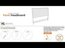 Load and play video in Gallery viewer, Cielden - Two-Tone - Panel Headboard

